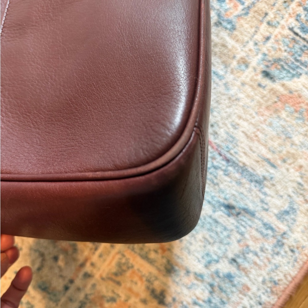 Tignanello Deep Burgundy Leather Crossbody with Tassel - Picture 12 of 14